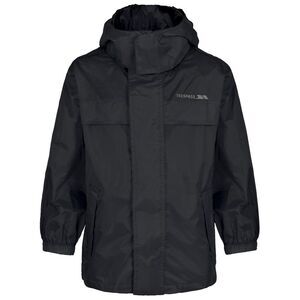 Trespass Kids Unisex Packa Pack Away Waterproof Jacket / Black